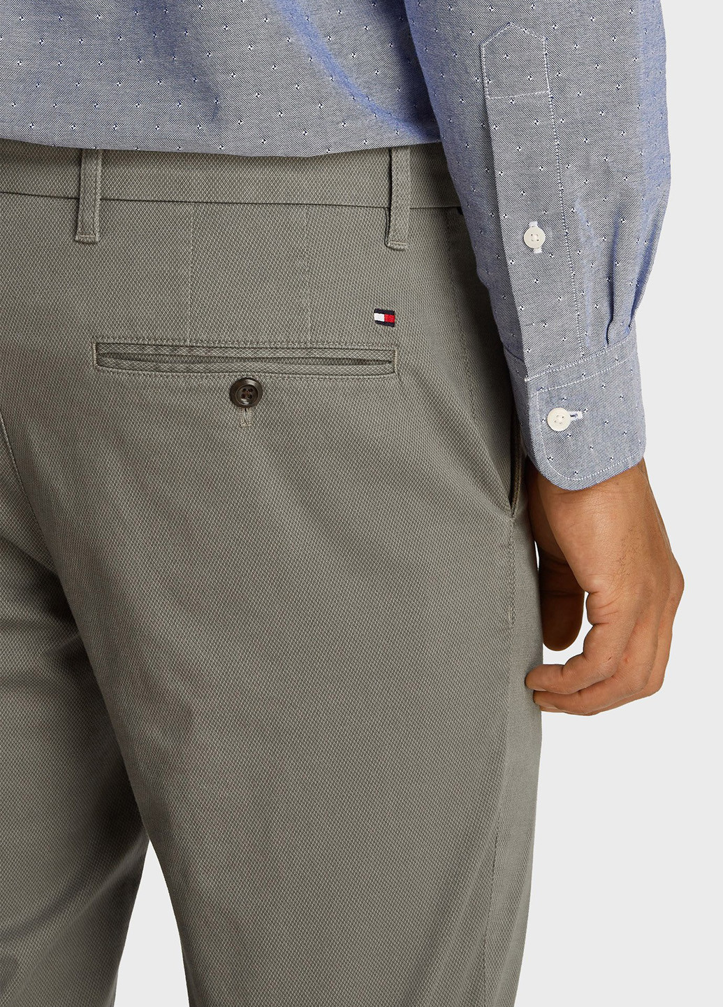 Серые классические, кэжуал демисезонные чиносы брюки Tommy Hilfiger