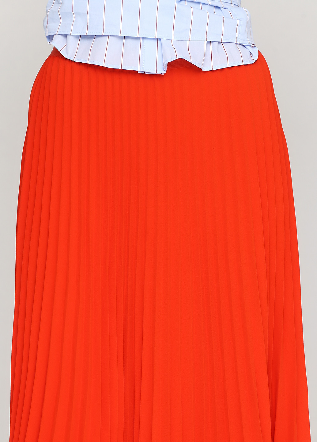 Оранжевая кэжуал однотонная юбка H&M макси