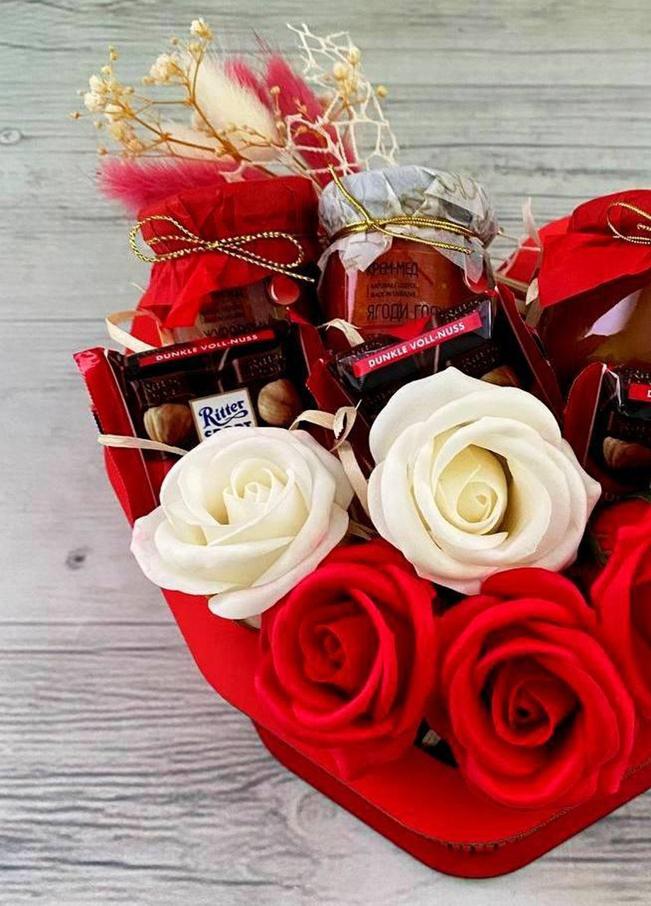 Подарочный набор Red Heart, подарок на день рождения, жене, девушке, подруге, сестре, маме. Кукумбер (253664933)