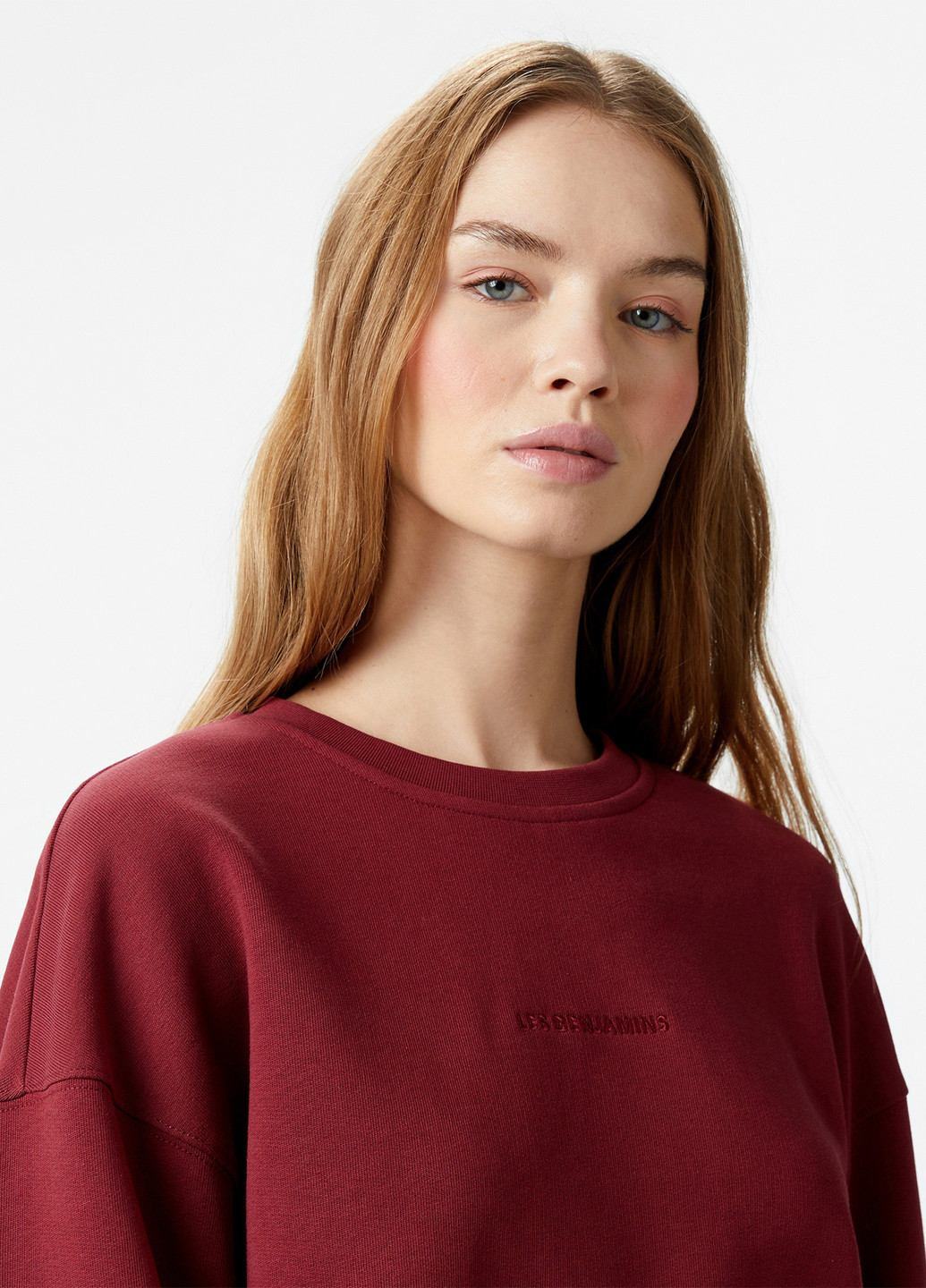Красный свитшот Les Benjamins однотонный вышивка (329058544)