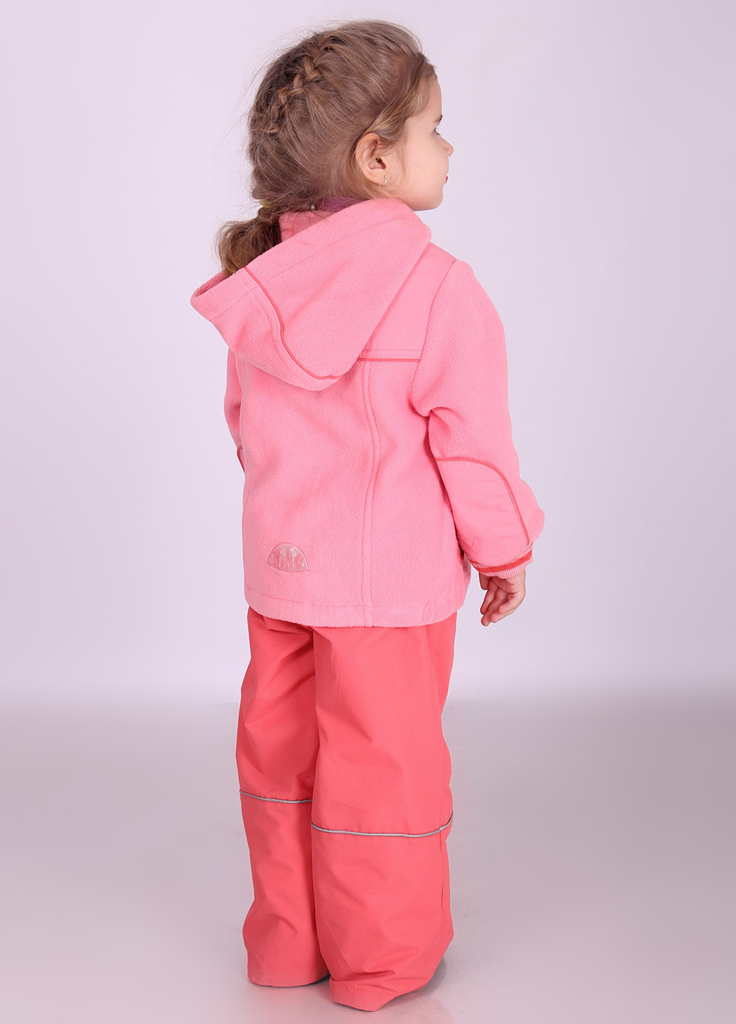 Рожевий демісезонний комплект (куртка, штани) Kiko