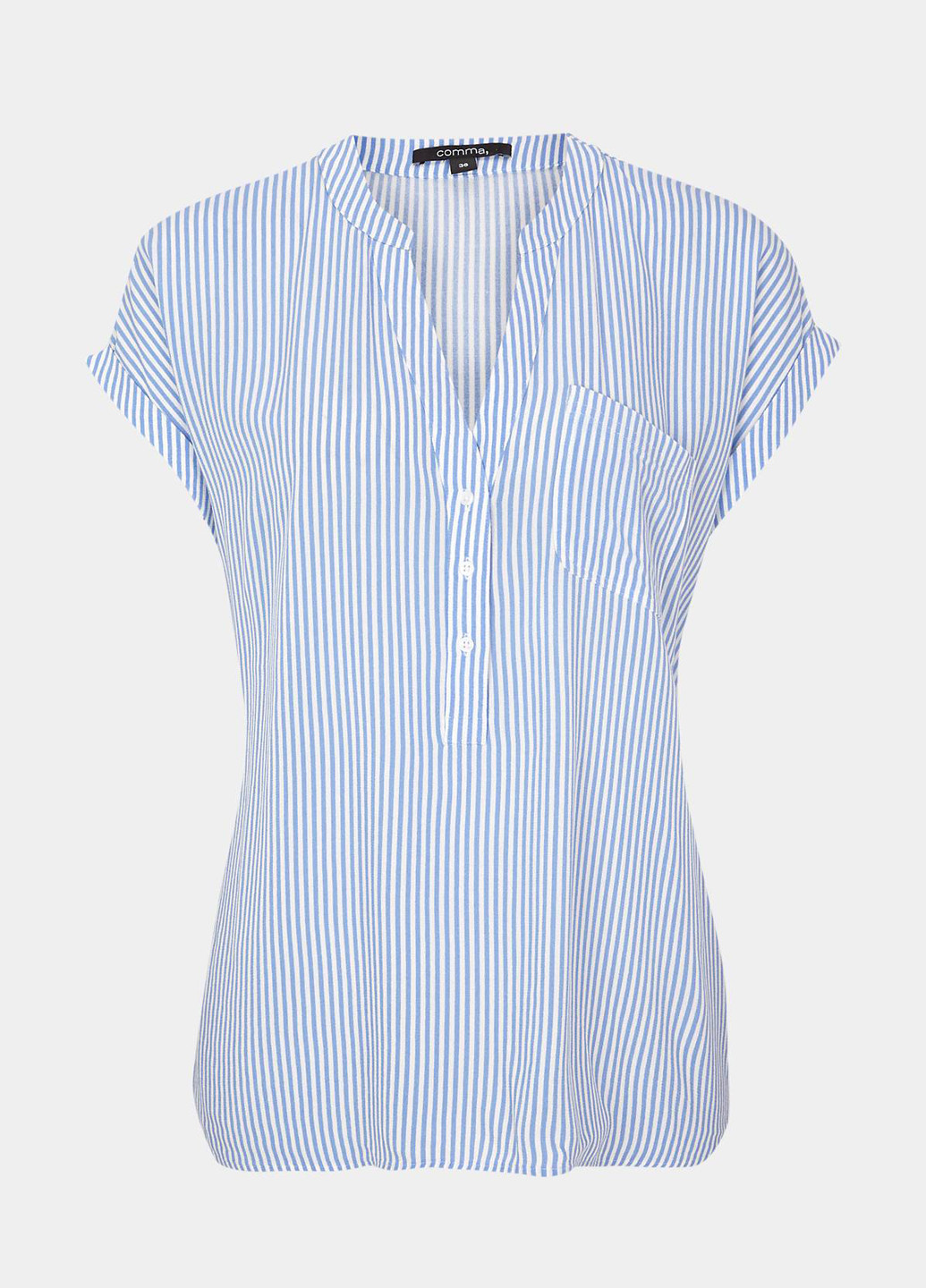 Голубая летняя блузка Comma, by s.Oliver