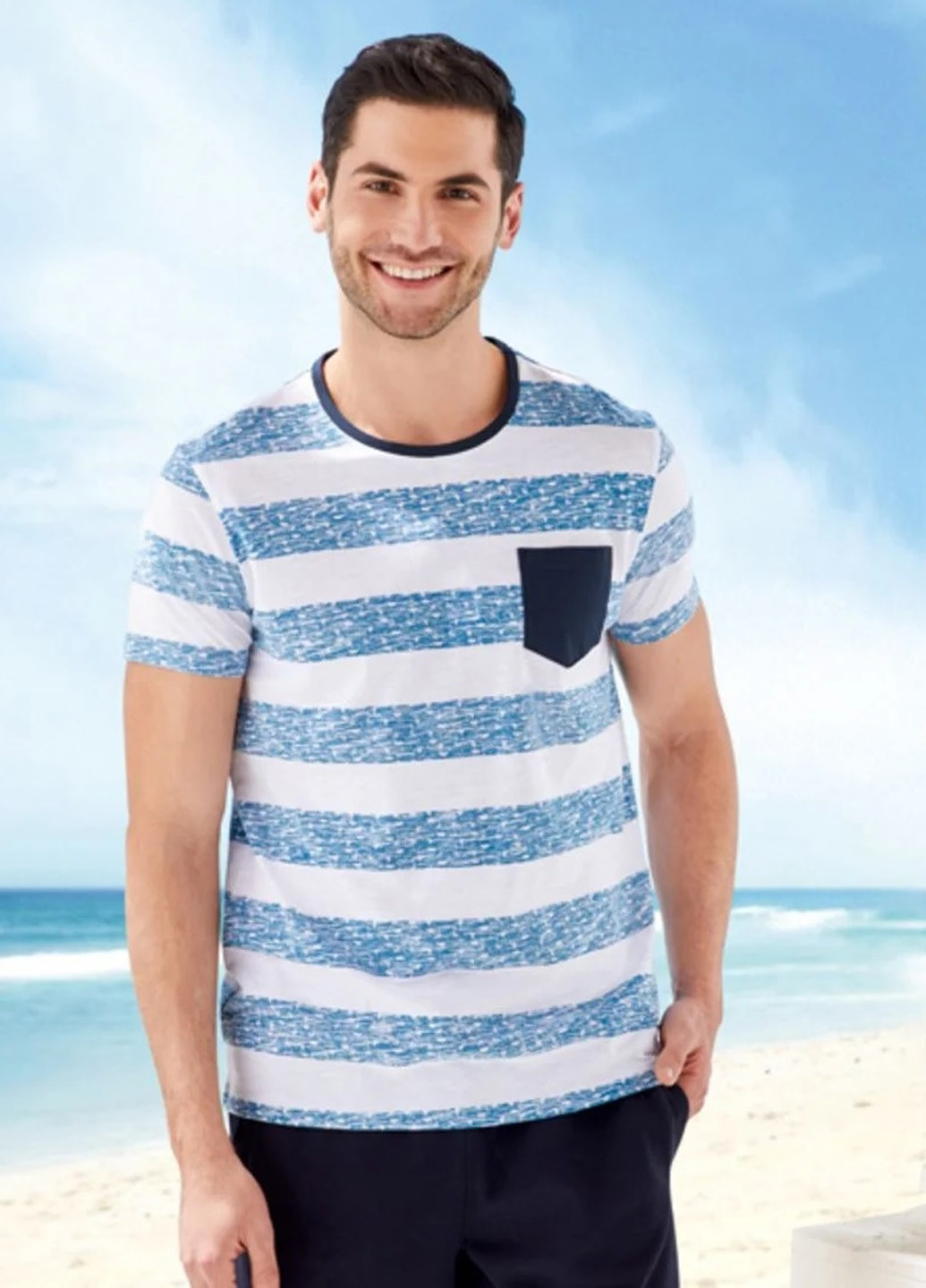 Комбинированная футболка Livergy