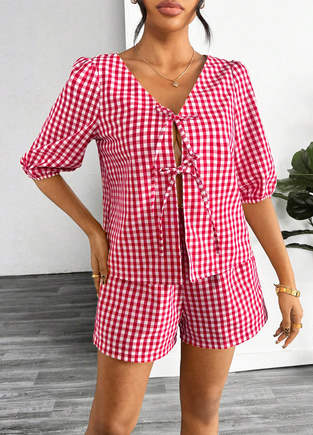 Костюм (блуза, шорти) SHEIN (338187408)