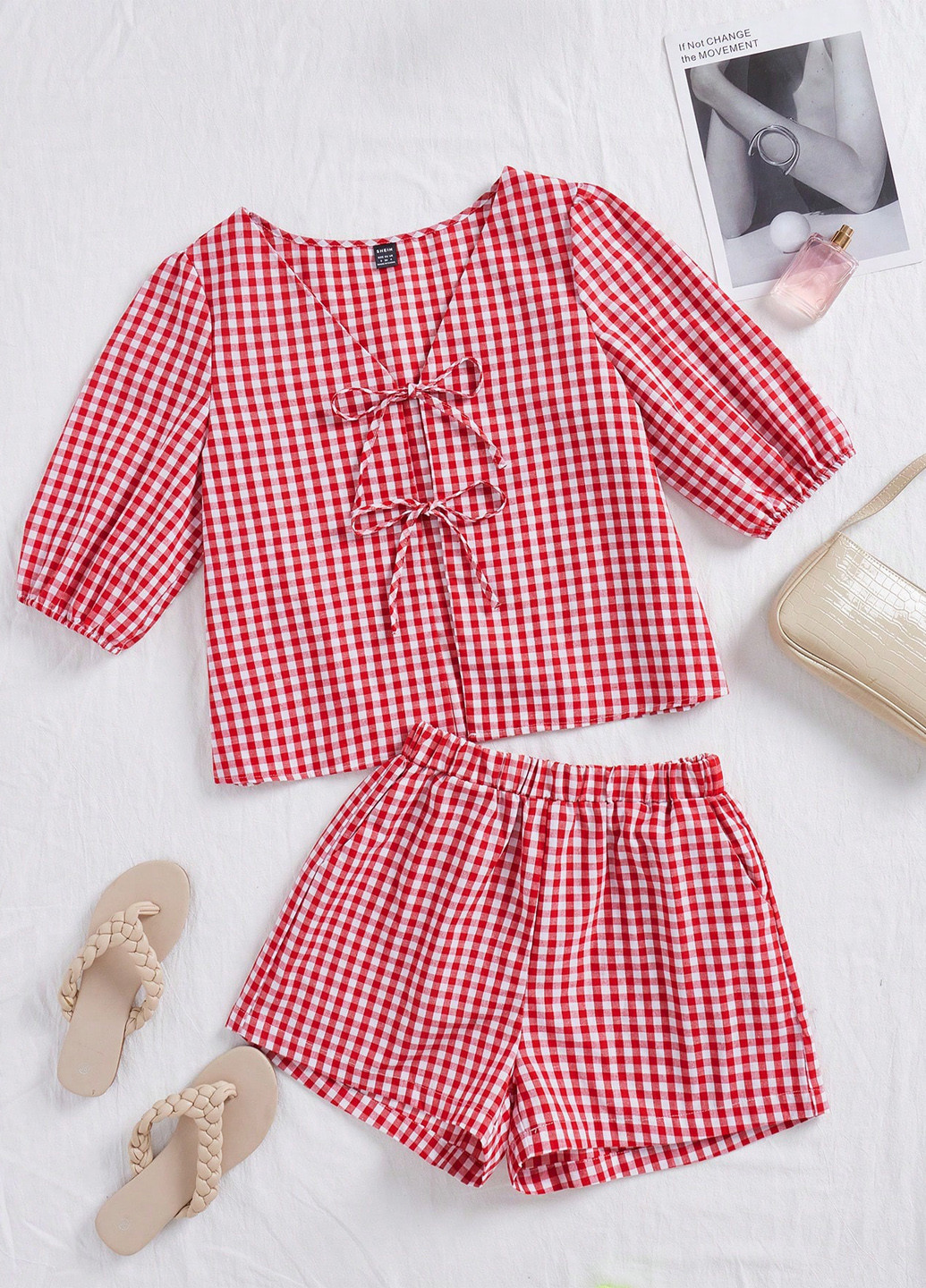 Костюм (блуза, шорти) SHEIN (338187408)