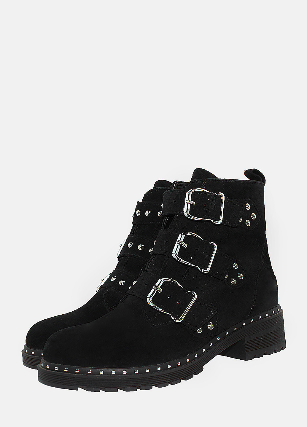 Зимние ботинки rf02566-11 черный Favi из натуральной замши