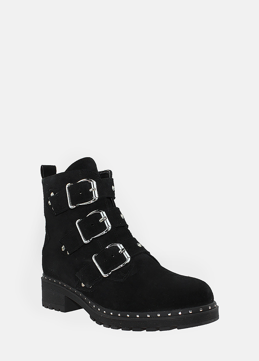 Зимние ботинки rf02566-11 черный Favi из натуральной замши