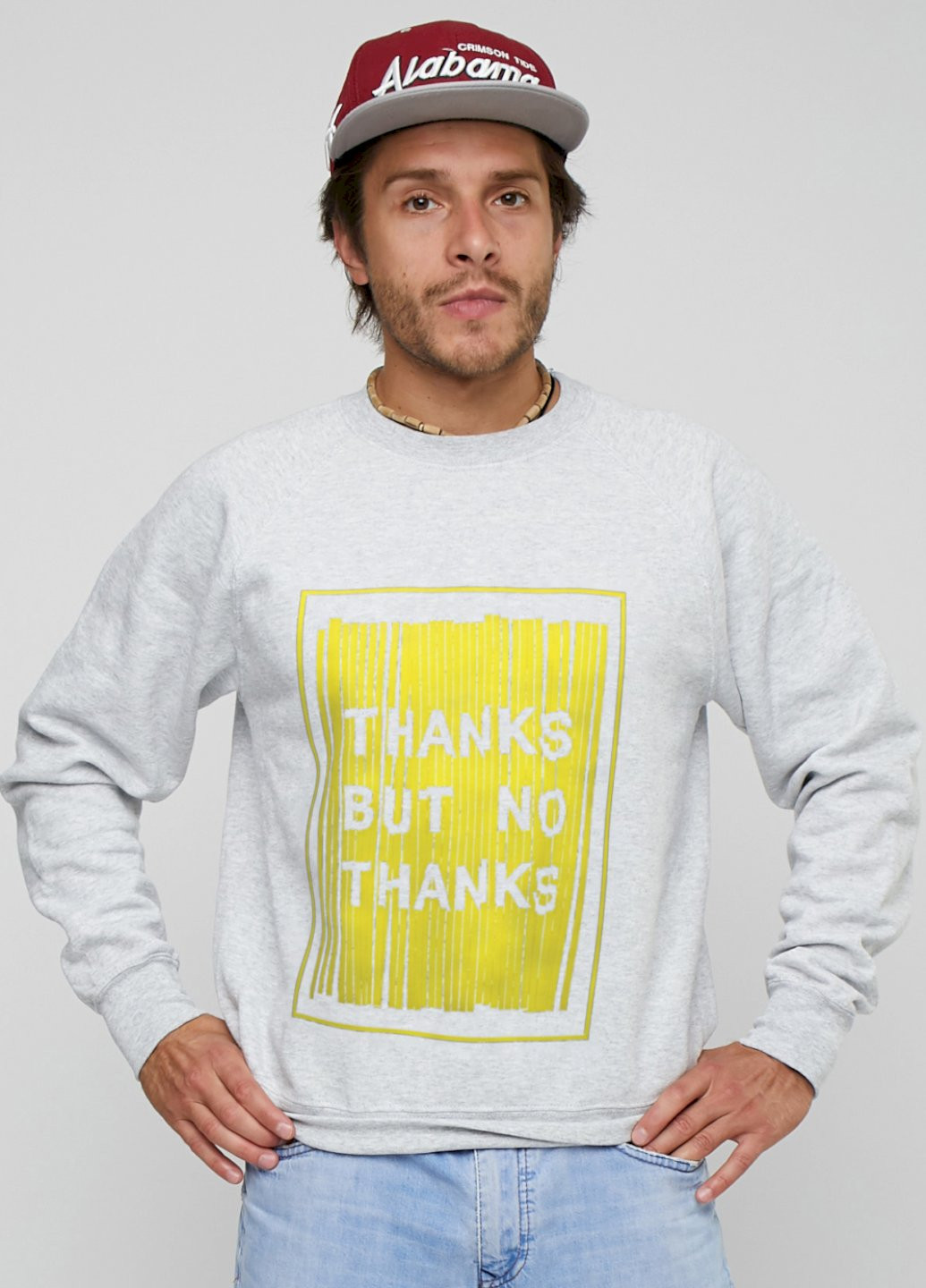 Серый свитшот мужской YAPPI (198688783)