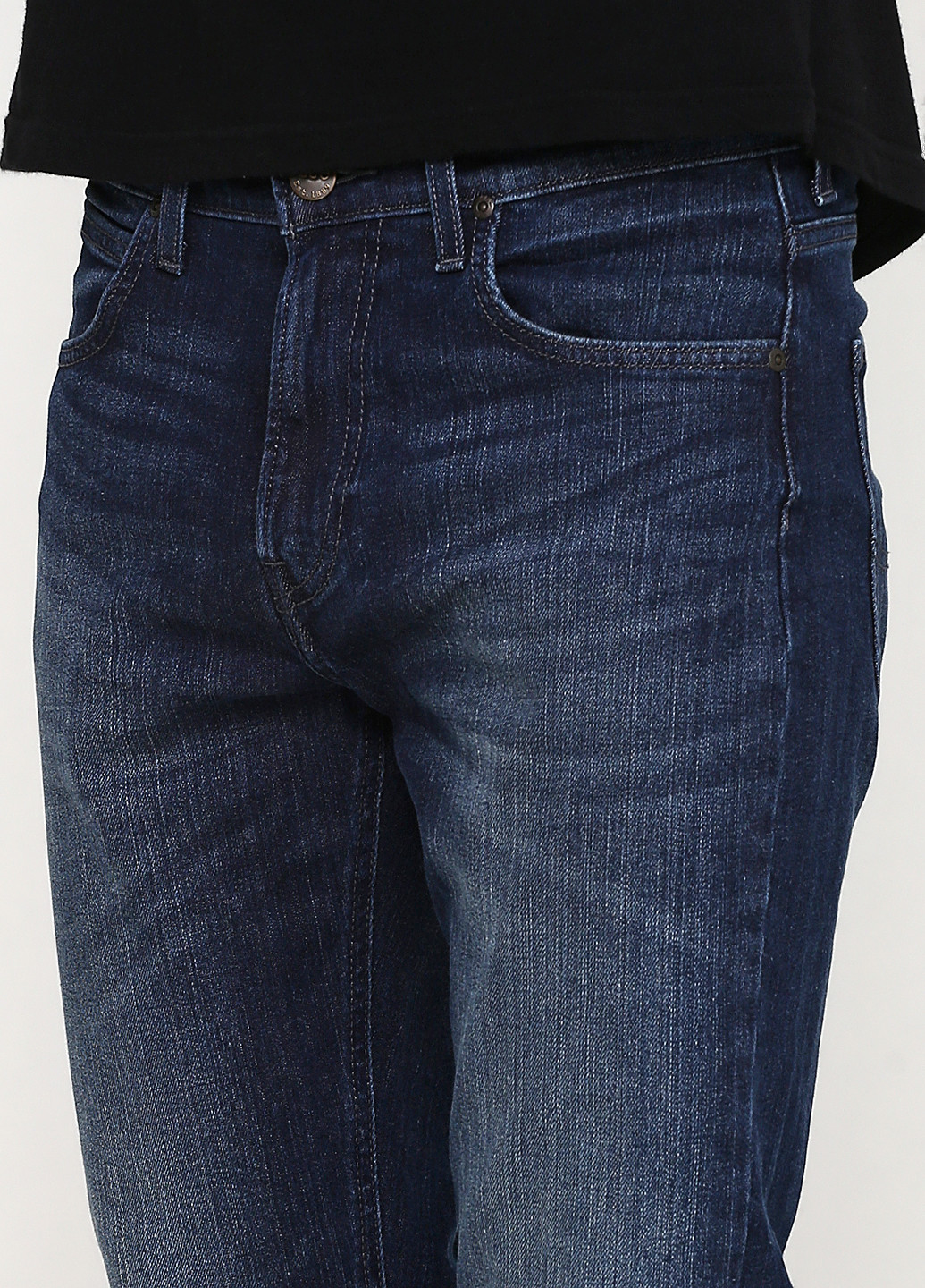 Темно-синие демисезонные прямые джинсы Arvin Lee