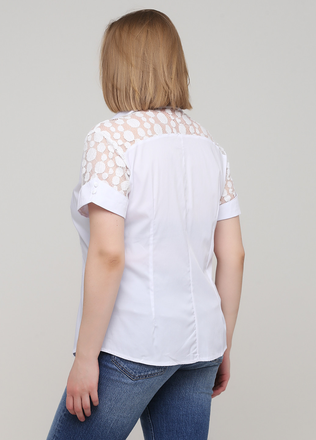 Белая демисезонная блуза Faliman
