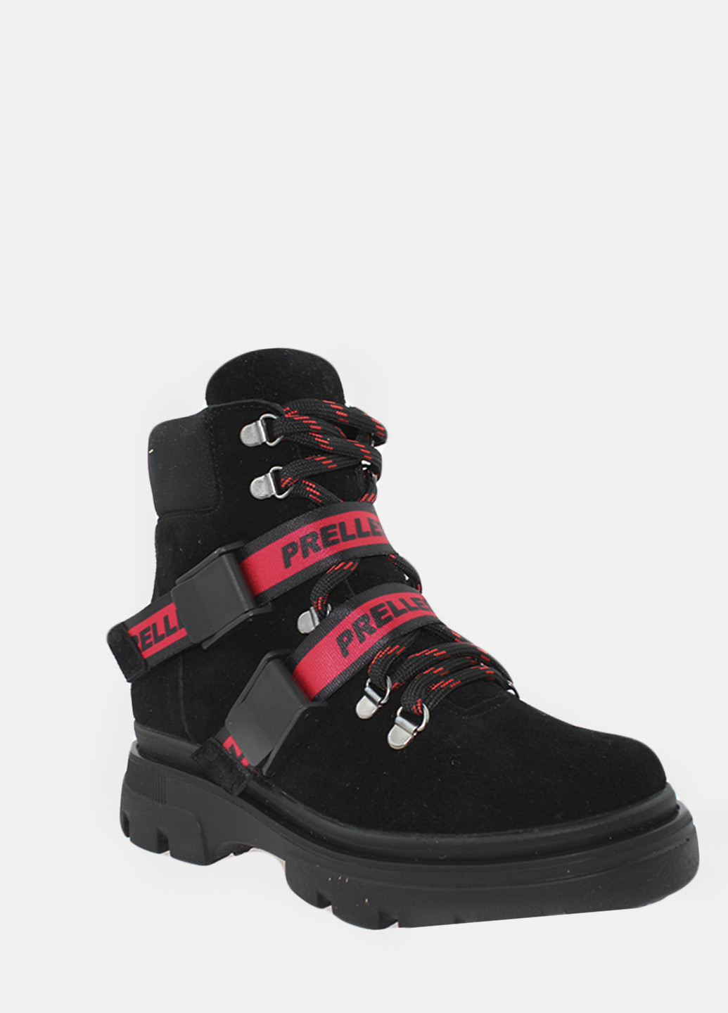 Черевики RP2126-11 Чорний-червоний Prellesta (317429347)