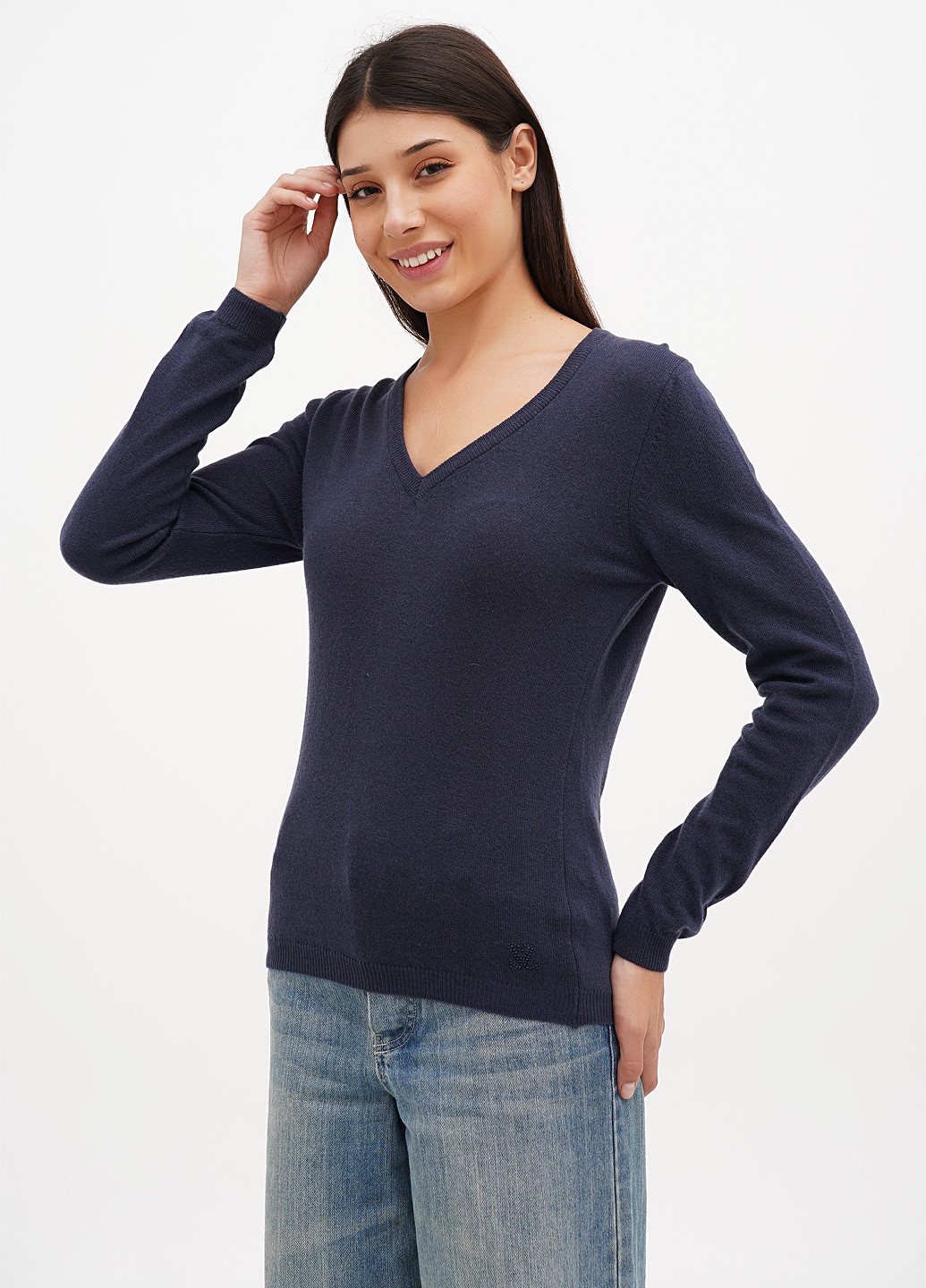 Світло-синій демісезонний пуловер пуловер Sassofono