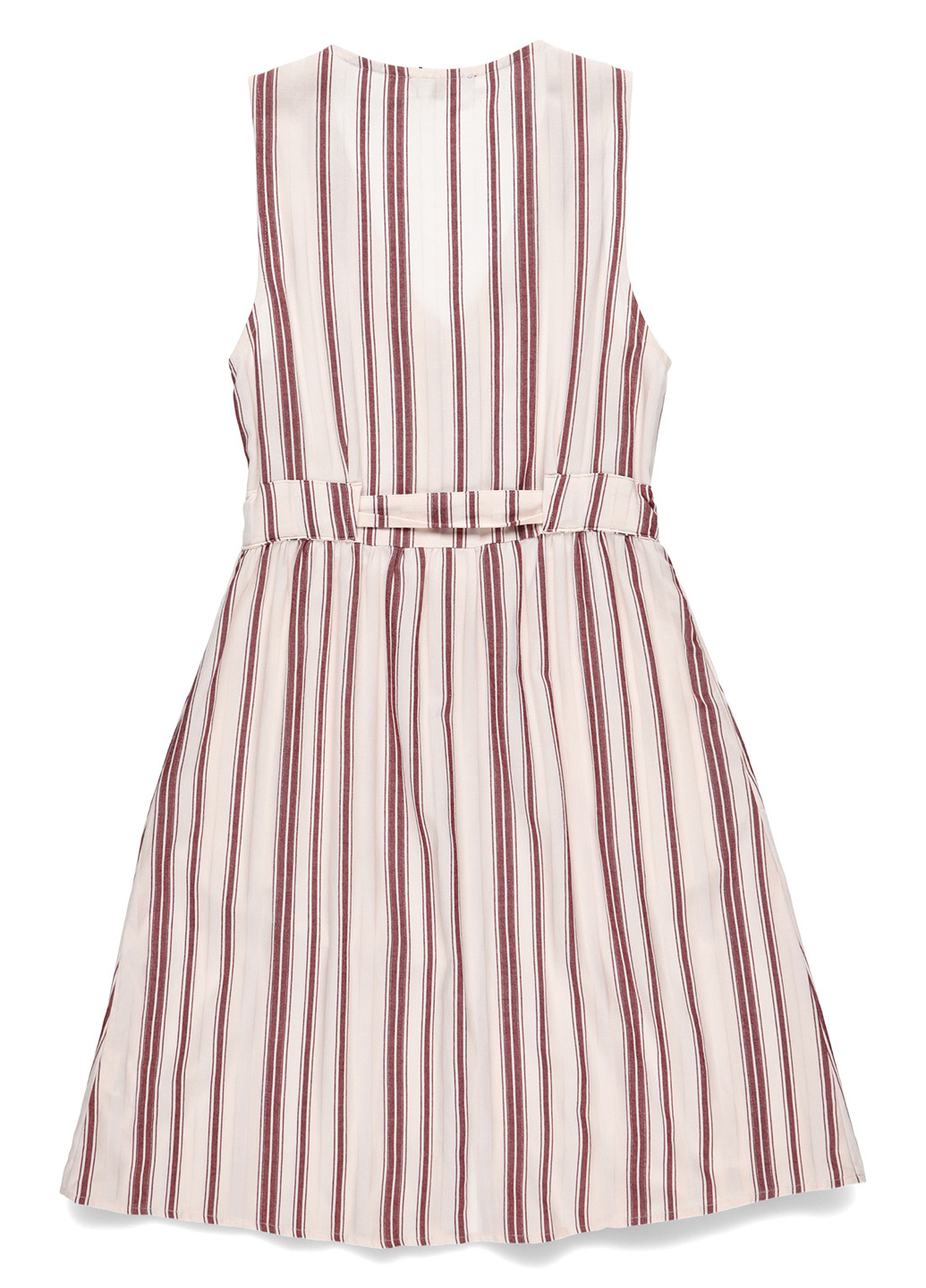 Бежевое кэжуал платье One More Story в полоску