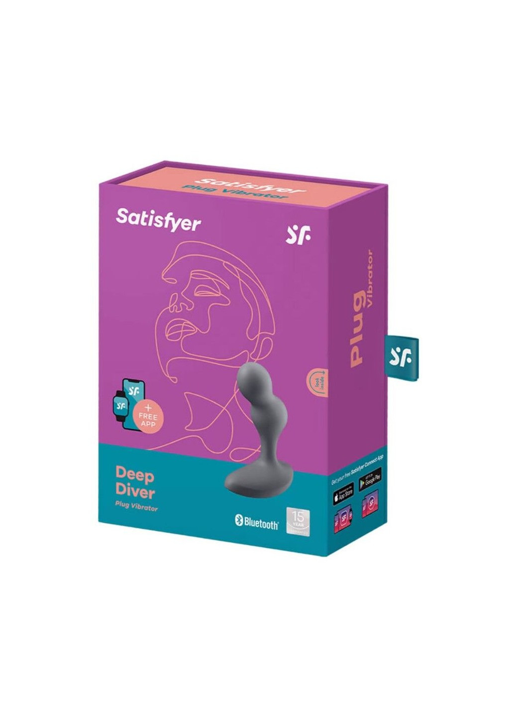 Смарт массажер простаты Deep Diver Grey Satisfyer (256093855)