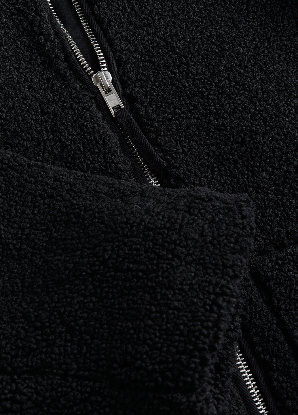 Черная демисезонная куртка H&M