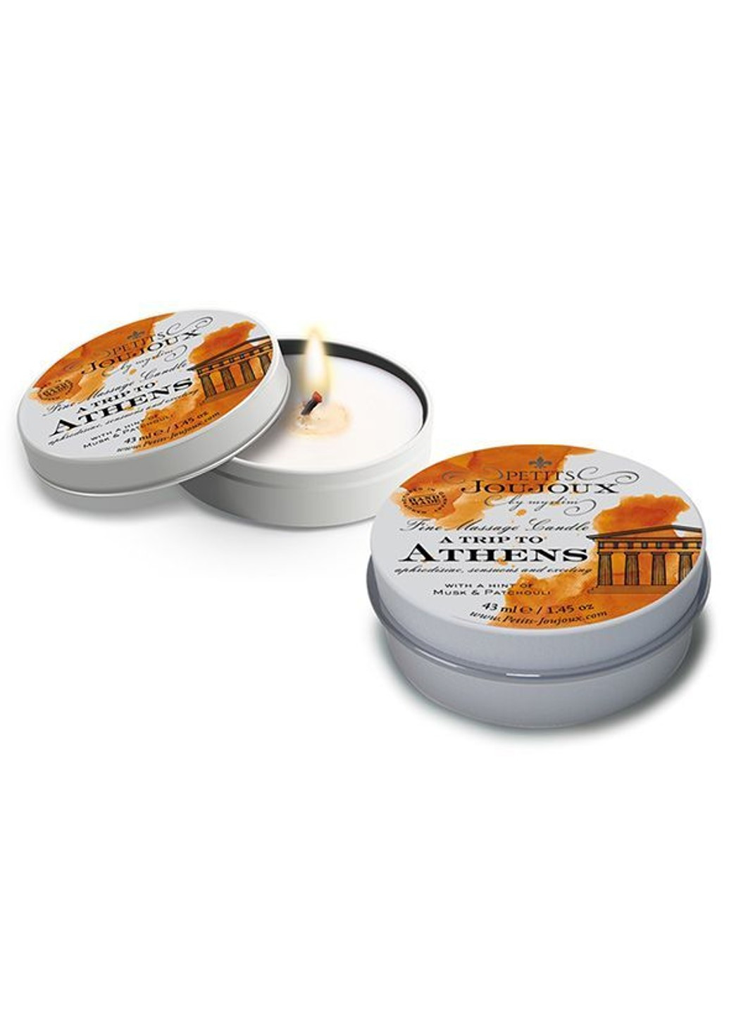 Массажная свечa - Athens - Musk and Patchouli (43 мл) с афродизиаками Petits Joujoux (255169313)