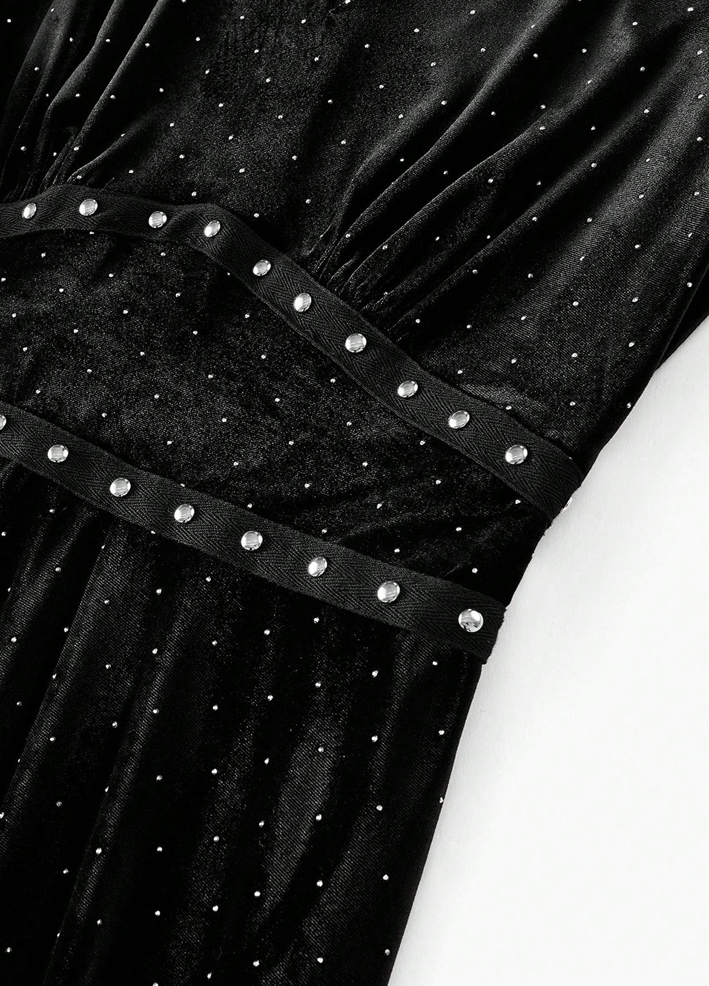 Чорна вечірня сукня кльош SHEIN однотонна