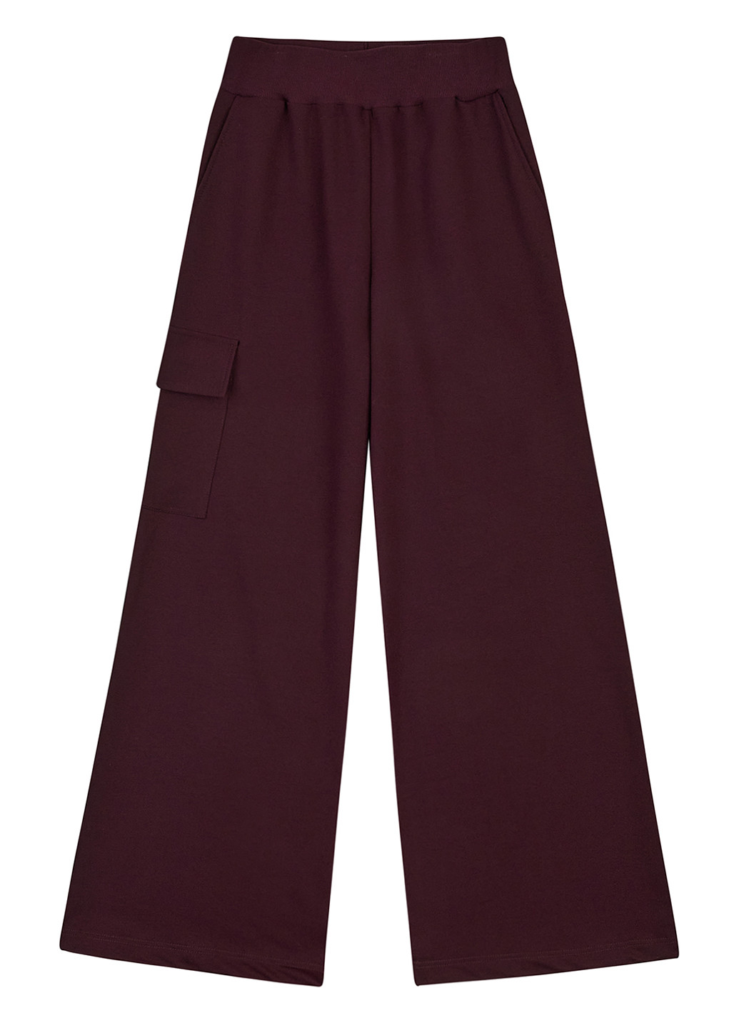 Бордовые кэжуал демисезонные палаццо, карго брюки Garnamama