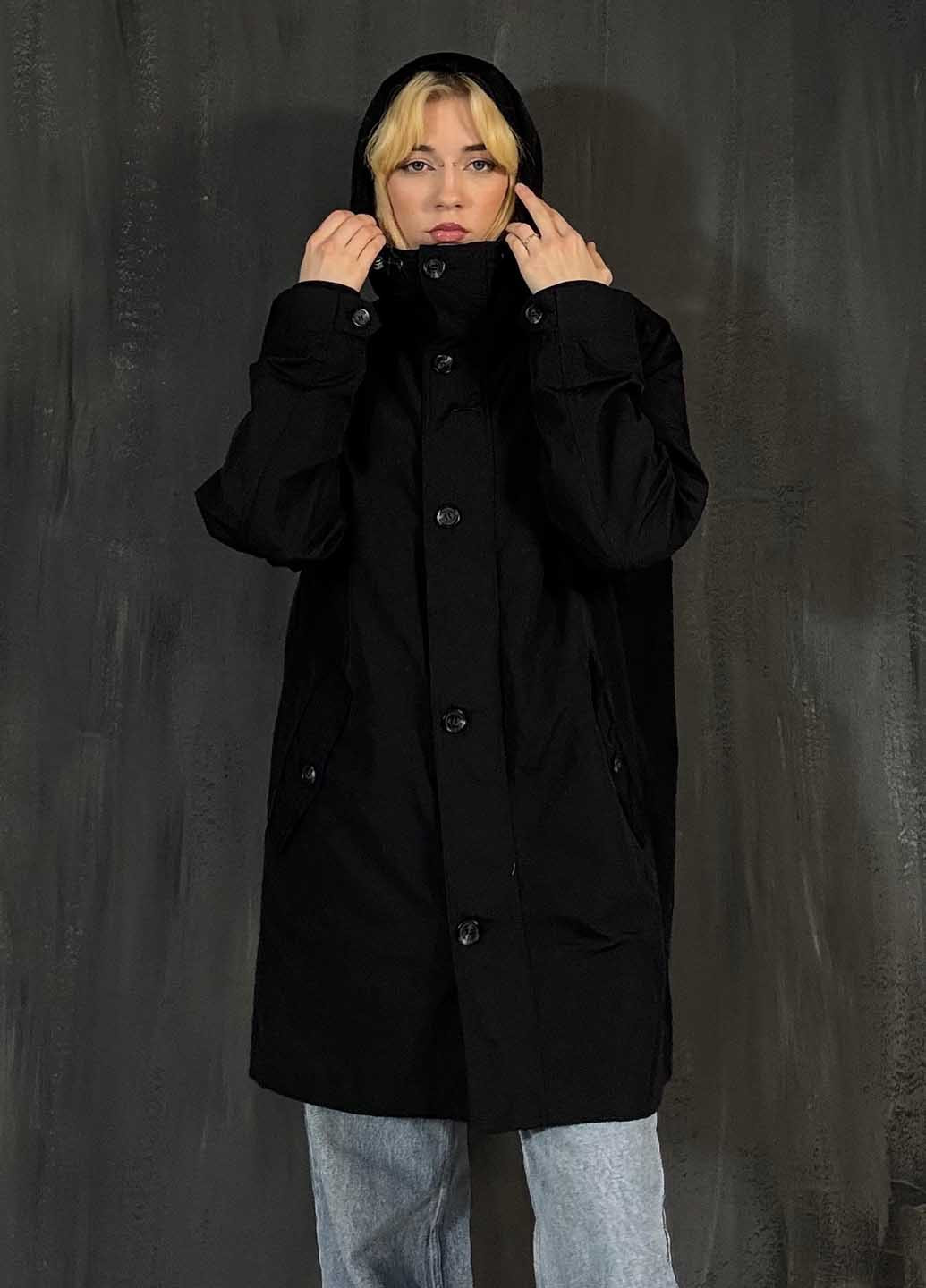 Чорна демісезонна куртка H&M