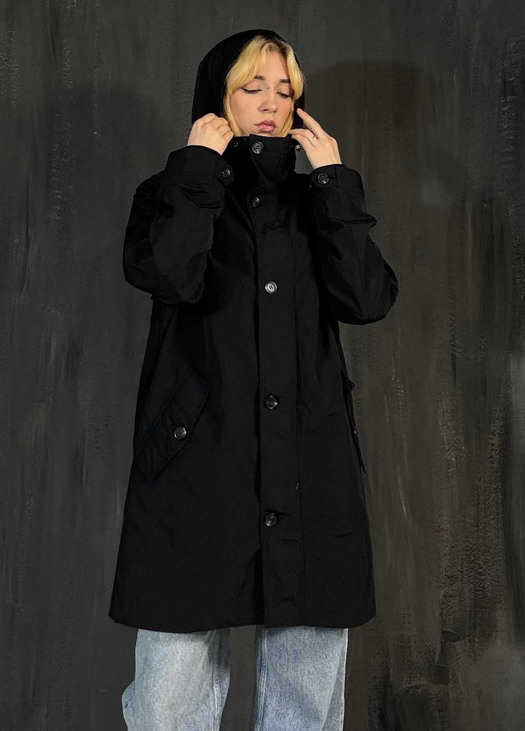 Чорна демісезонна куртка H&M