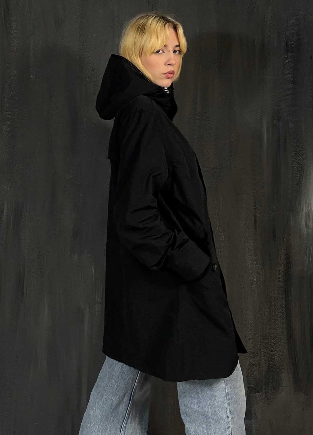 Чорна демісезонна куртка H&M