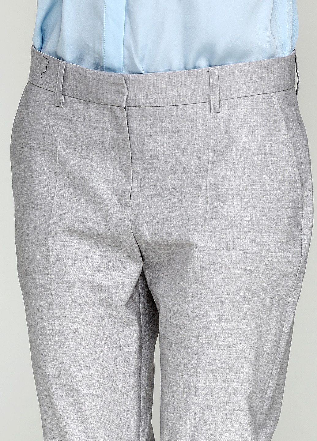 Светло-серые кэжуал демисезонные зауженные брюки Karen by Simonsen