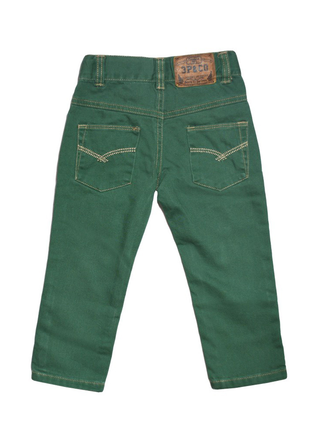 Зеленые демисезонные регюлар фит джинсы 3 Pommes