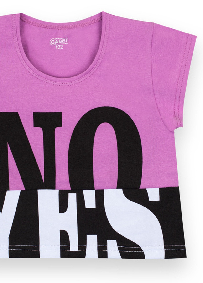 Сиреневая летняя детский кроп-топ для девочки Габби