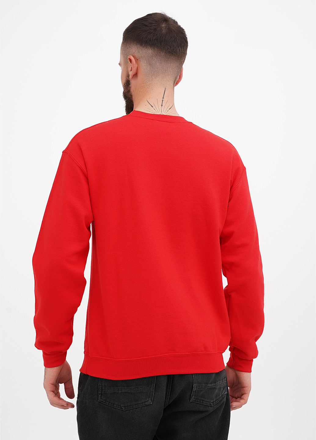 Червоний світшот Gildan малюнок без декору (307802049)