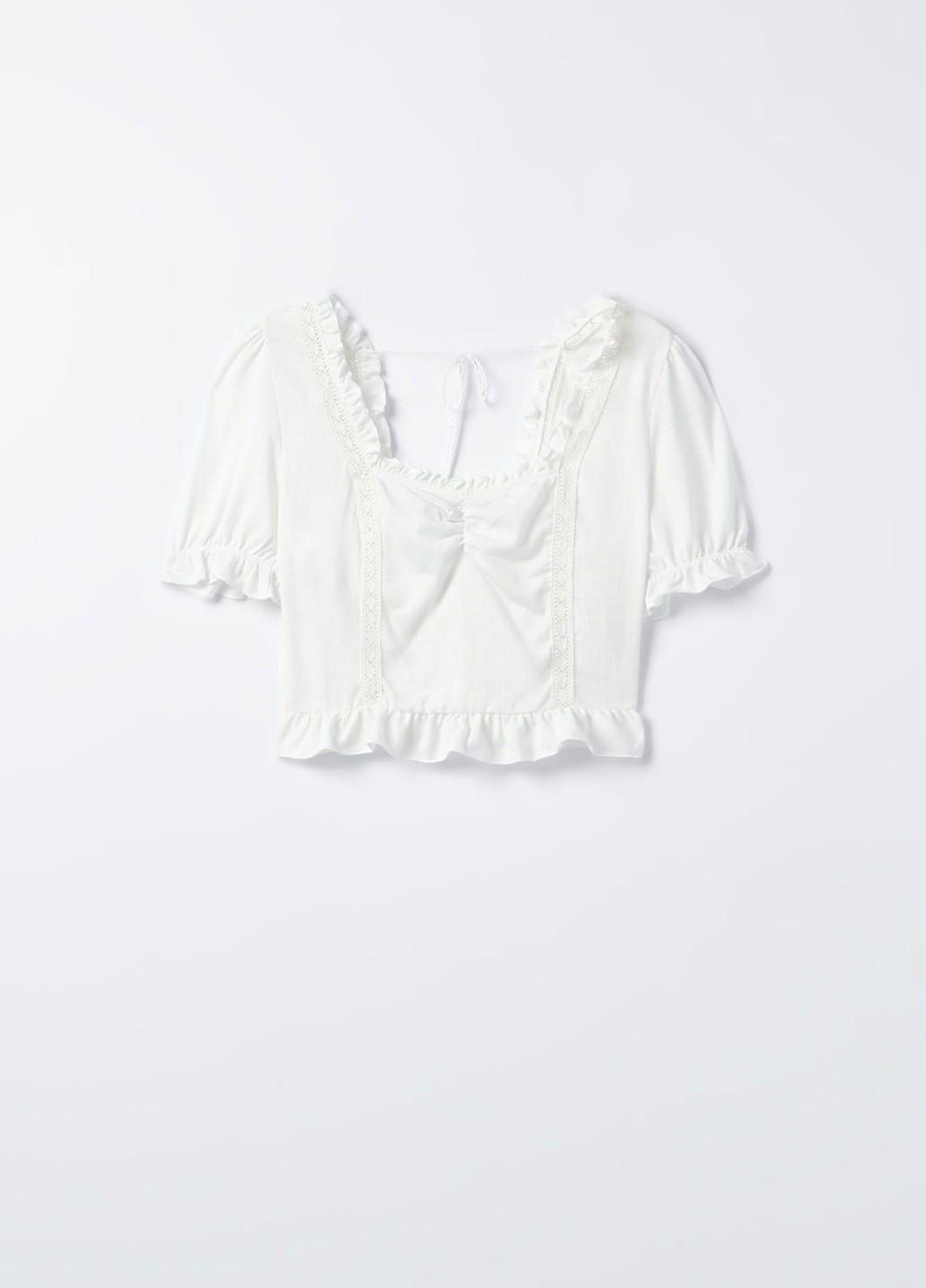 Біла демісезонна блуза Mohito