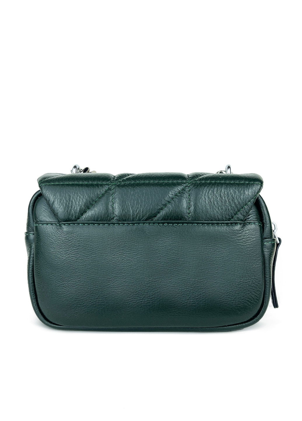 Модна жіноча темно-зелена сумочка крос-боді шкіряна Fashion (251385032)