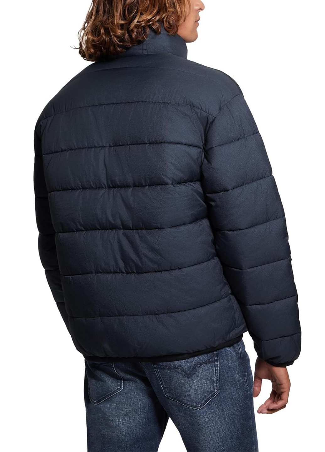 Синяя зимняя куртка Guess