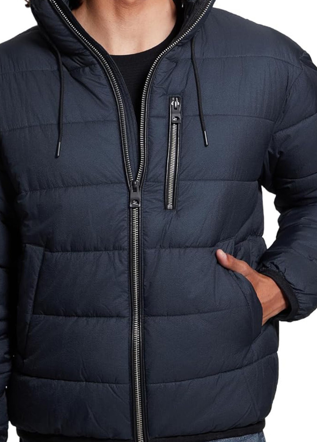 Синяя зимняя куртка Guess