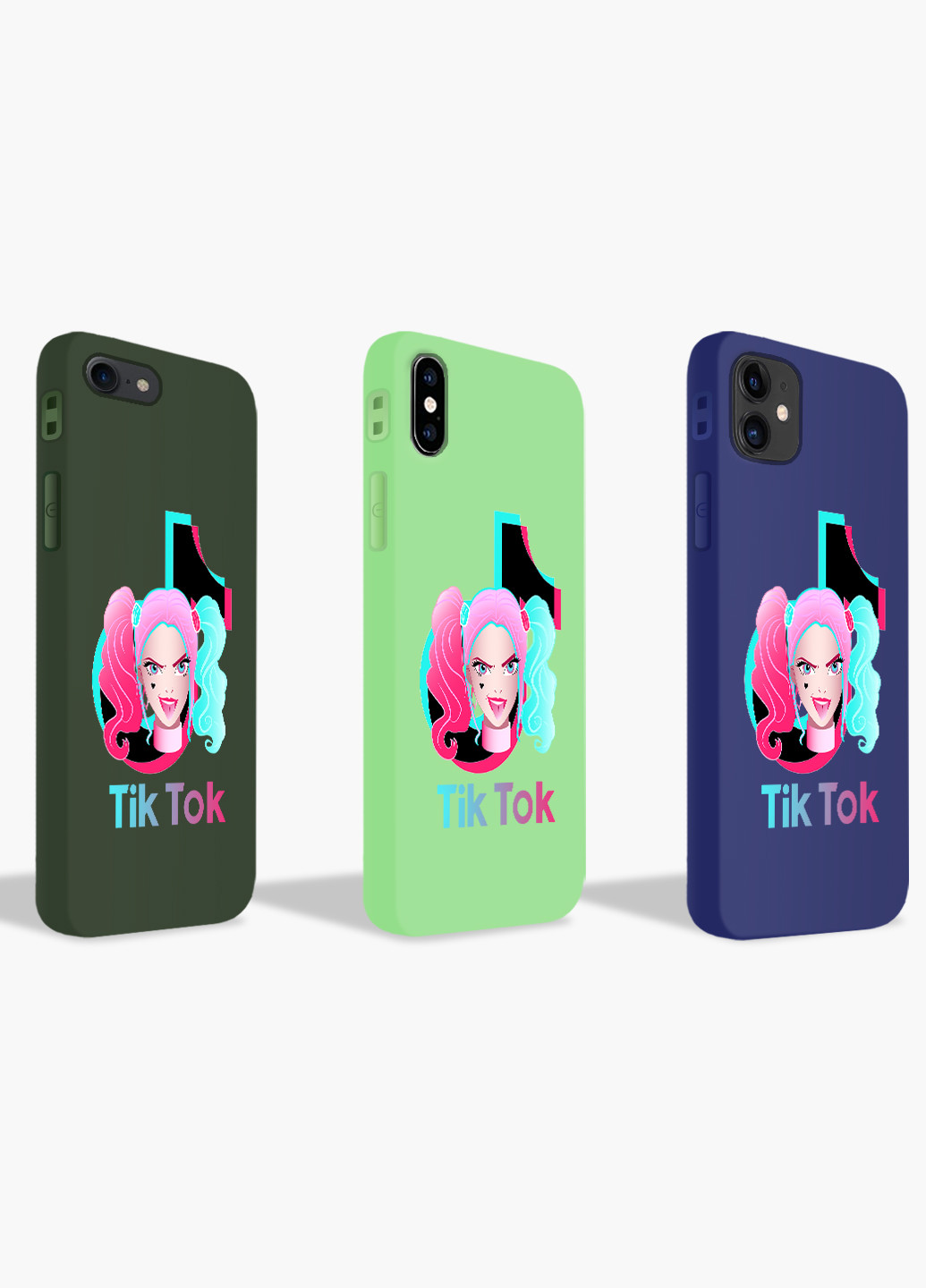 Чохол силіконовий Apple Iphone X Харлі Квінн (Куінн) ТікТок (Harley Quinn TikTok) (6129-1646) MobiPrint (219485549)
