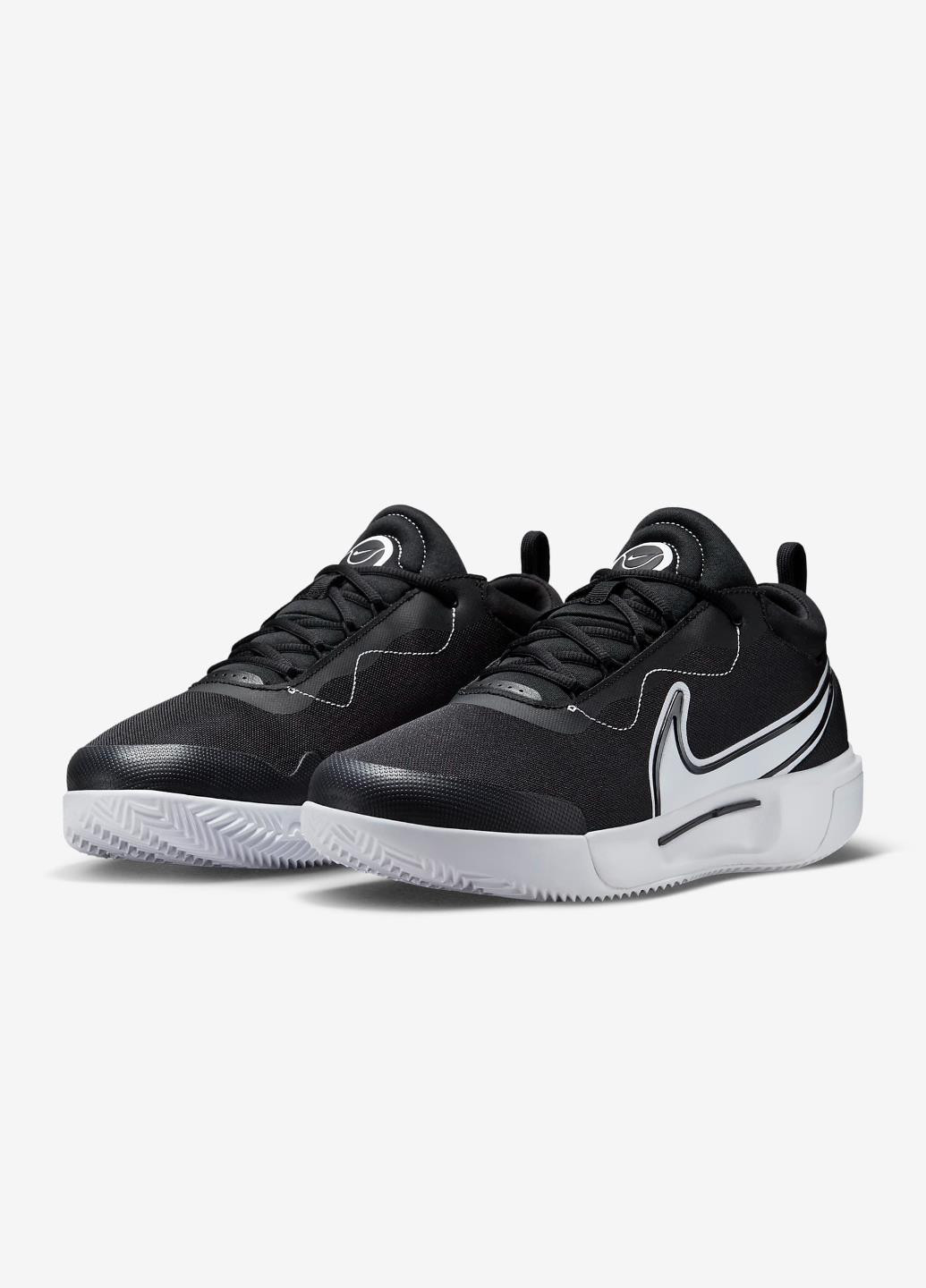 Черно-белые демисезонные кроссовки dv3277-001 Nike M Zoom Court Pro Cly