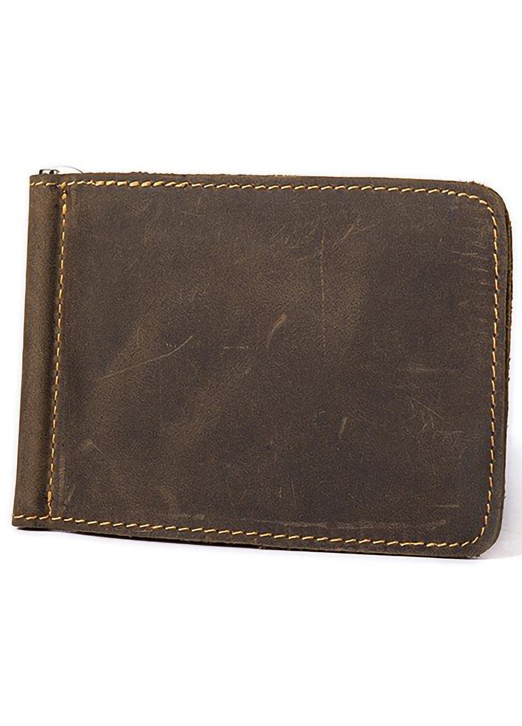 Шкіряний затискач для грошей 11,5х8х1 см Vintage (253173974)