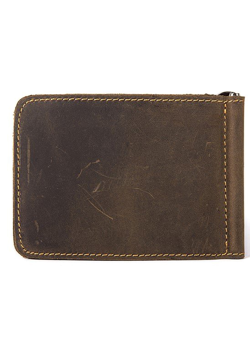 Шкіряний затискач для грошей 11,5х8х1 см Vintage (253173974)