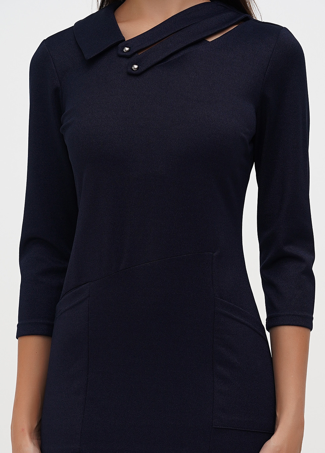 Темно-синя кежуал сукня Sassofono однотонна