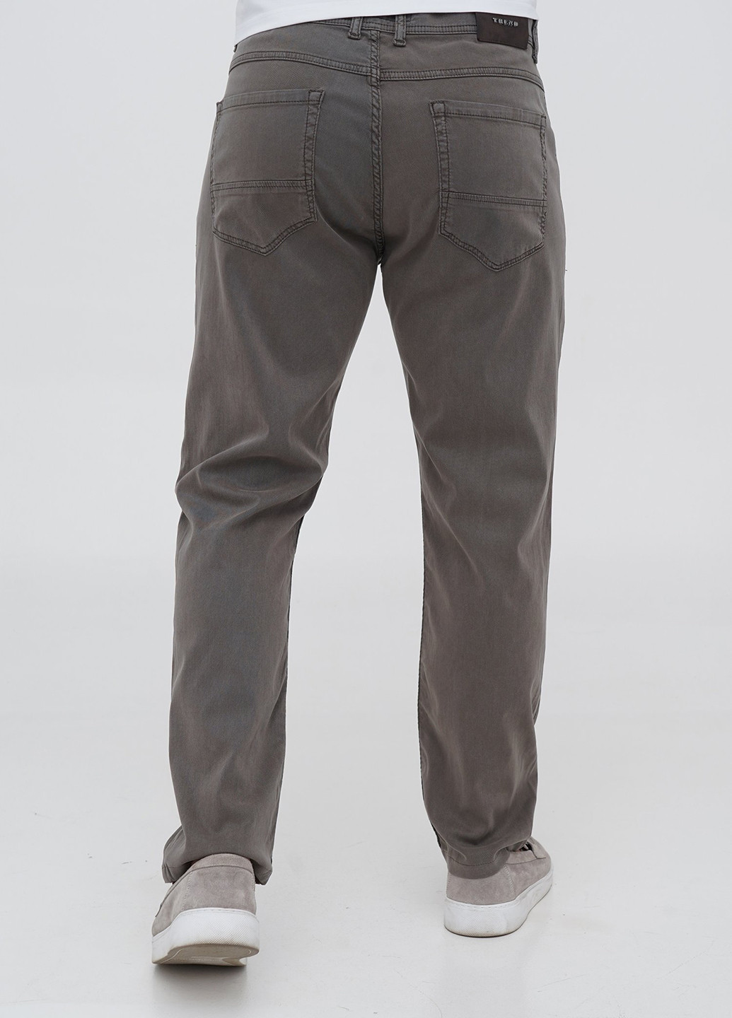 Кофейные кэжуал демисезонные зауженные брюки Trend Collection