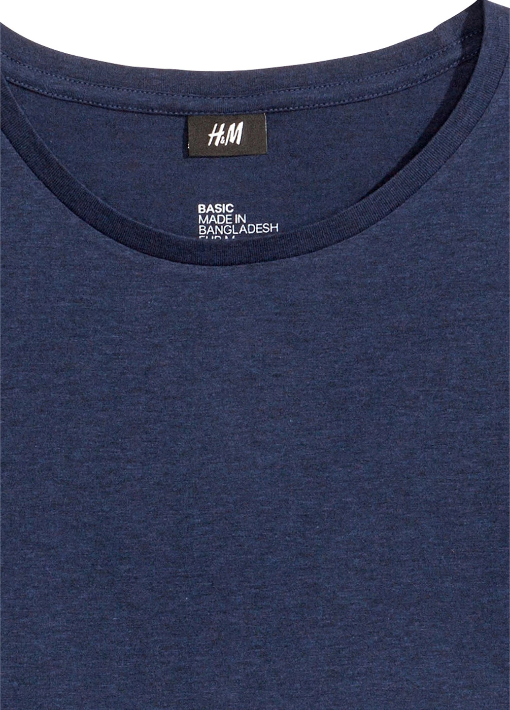 Темно-синяя футболка H&M