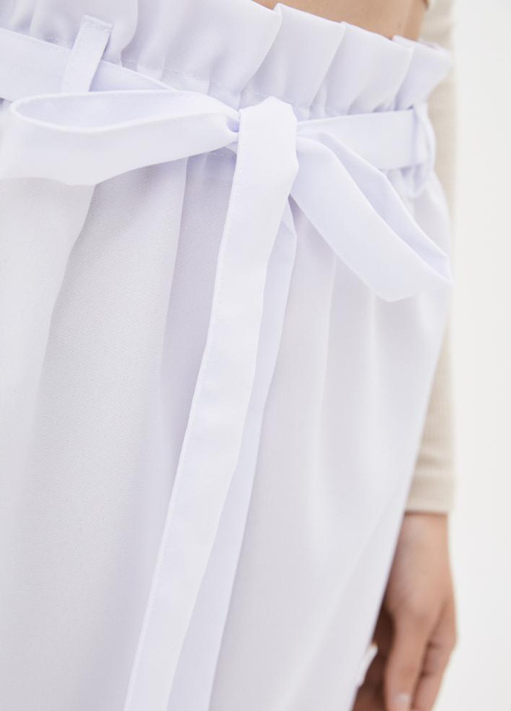 Белая кэжуал однотонная юбка Podium колокол