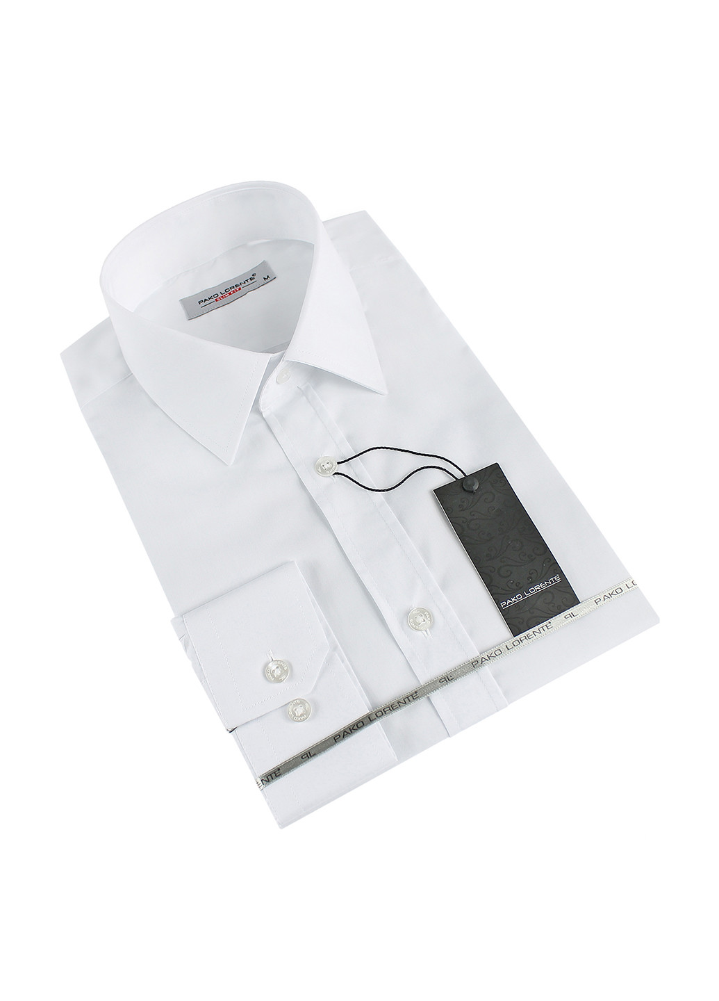 Белая кэжуал рубашка Pako Lorente с длинным рукавом