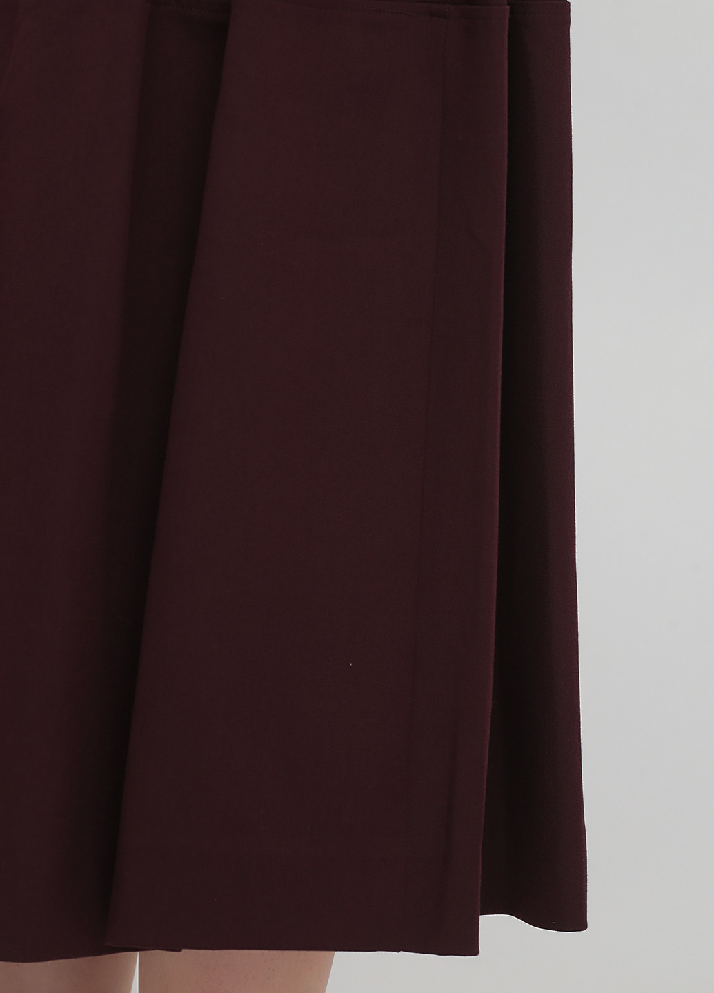 Сливовая кэжуал однотонная юбка Massimo Dutti клешированная