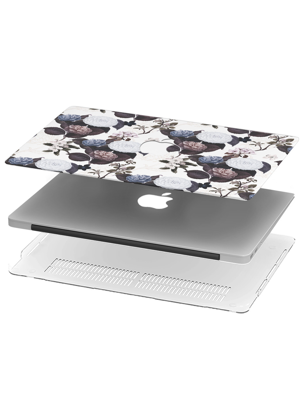 Чехол пластиковый для Apple MacBook Pro 15 A1707 / A1990 Паттерн Цветы (Pattern) (9649-2773) MobiPrint (219124395)