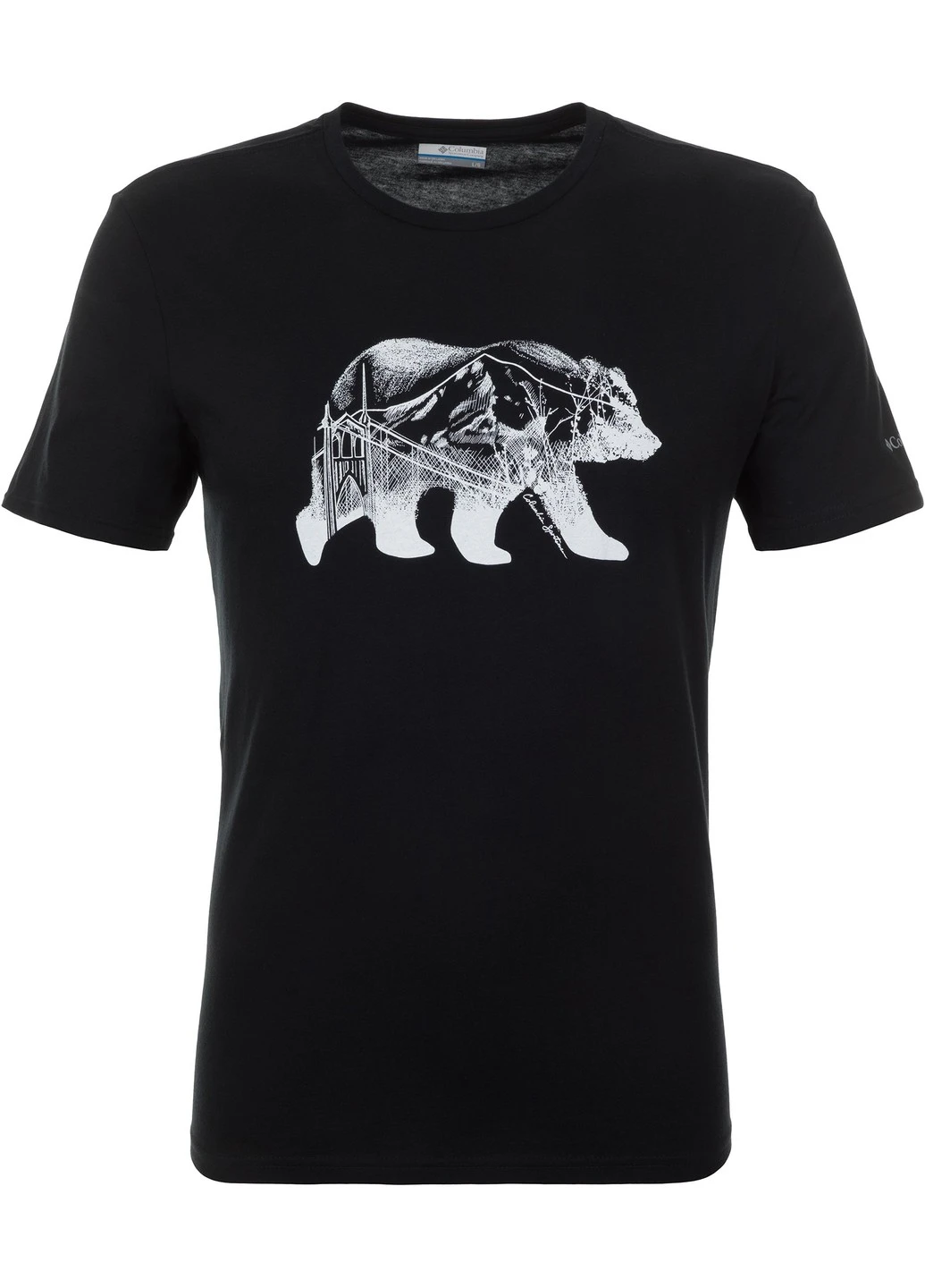 Чорна 1872711-683 xxl футболка чоловіча warren grove™ tee червоний р.xxl Columbia