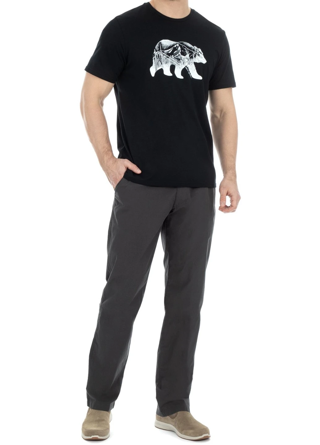 Чорна 1872711-683 xxl футболка чоловіча warren grove™ tee червоний р.xxl Columbia