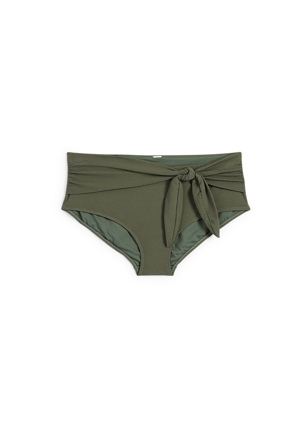 Оливковые (хаки) купальные трусики-плавки однотонные C&A