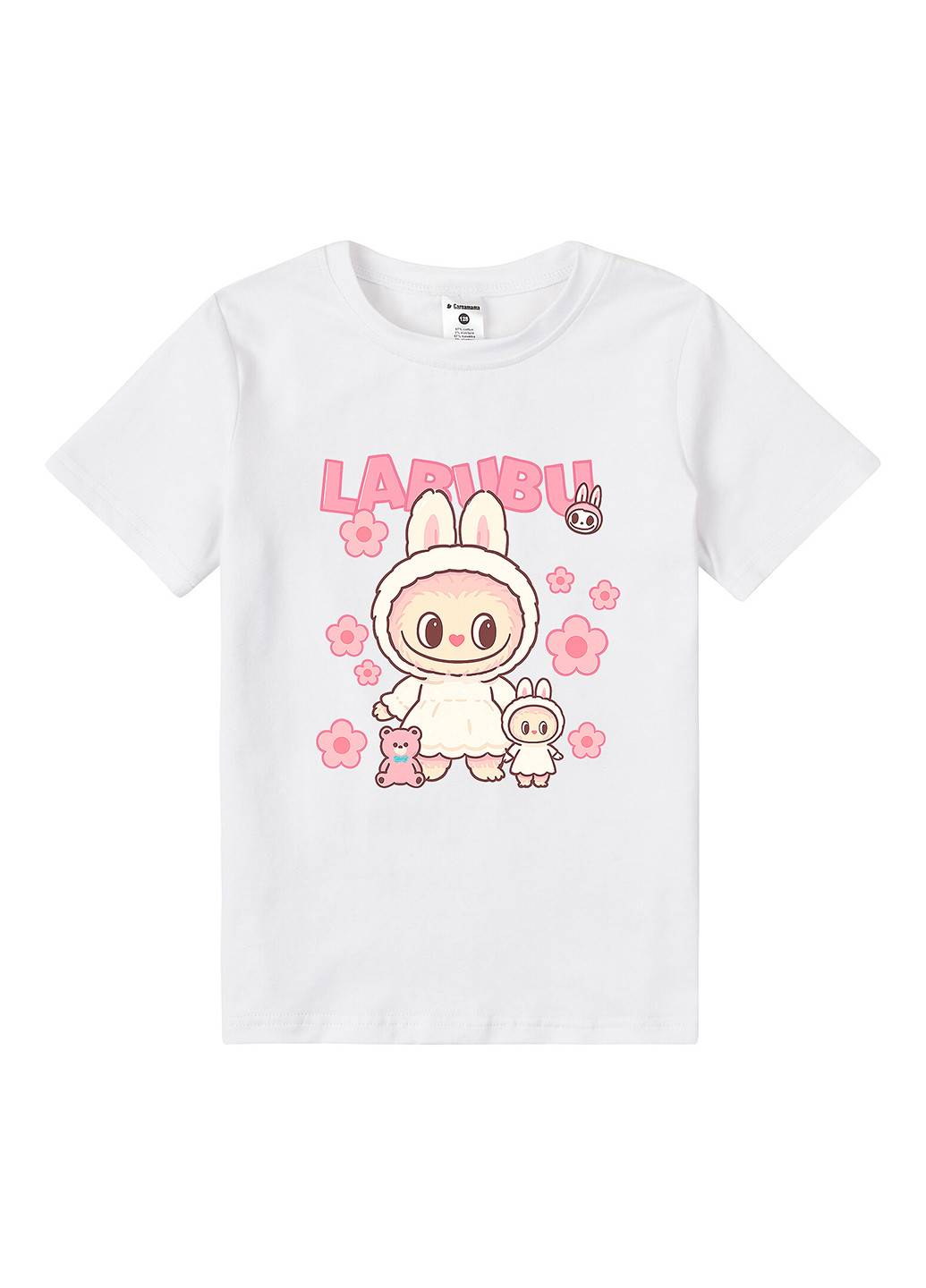 Белая летняя футболка Garnamama