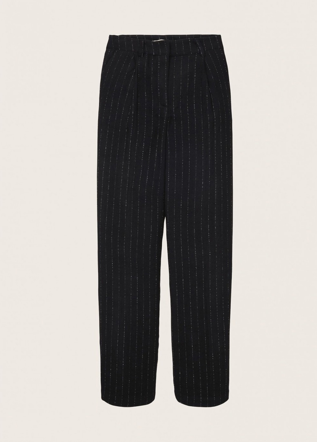 Черные кэжуал демисезонные классические брюки Tom Tailor
