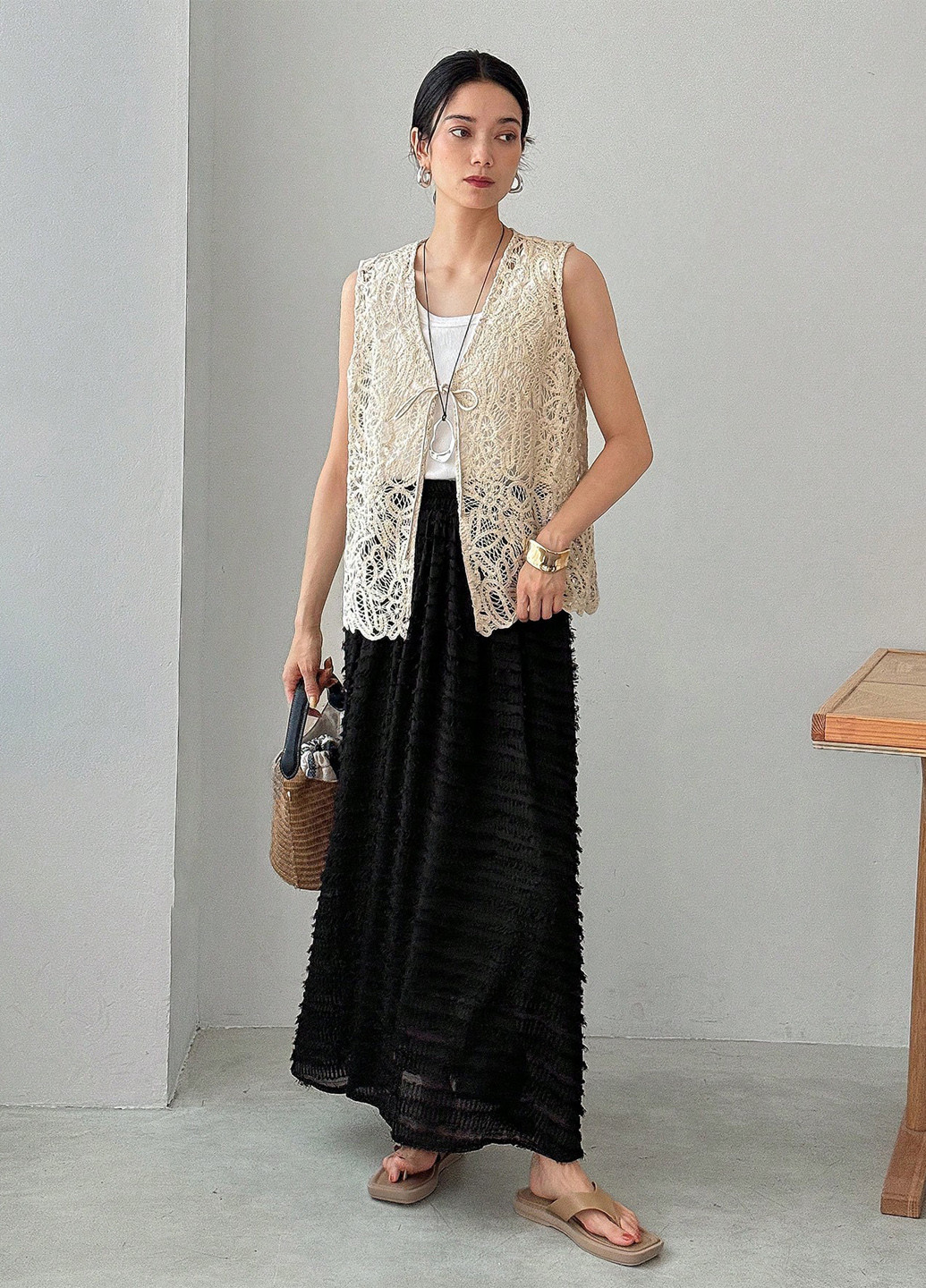 Черная кэжуал однотонная юбка SHEIN клешированная